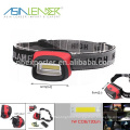 100% Brightness 50% Brightness Flash ABS 3AAA Battery 1W COB lamp head lamp for hunting